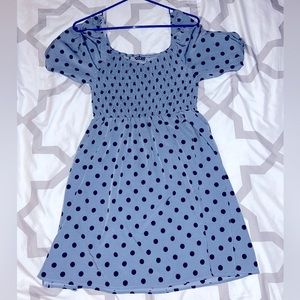 Blue Polka dot size L dress